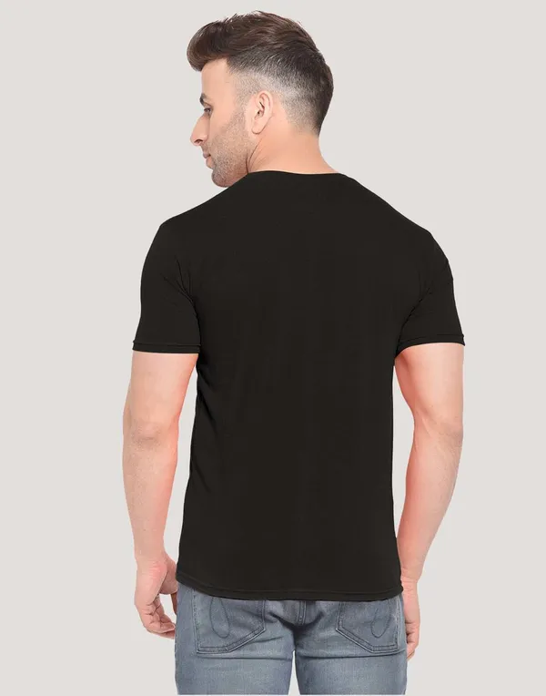 Black_Pure_Cotton_Colorblock_T-shirt_for_Men
