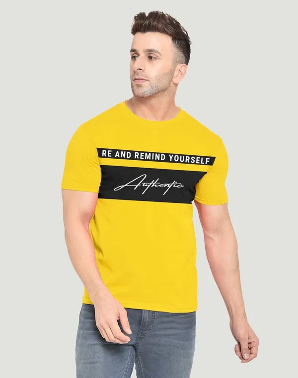 Yellow_Pure_Cotton_Printed_T-shirt_for_Men