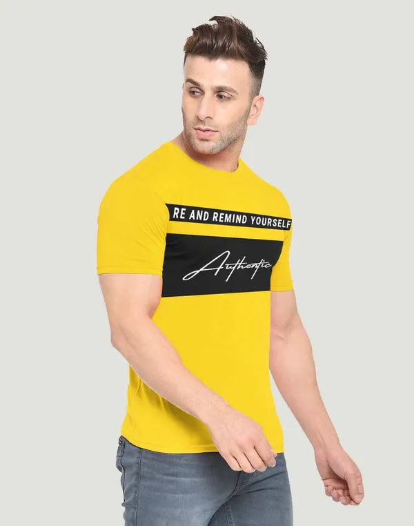 Yellow_Pure_Cotton_Printed_T-shirt_for_Men