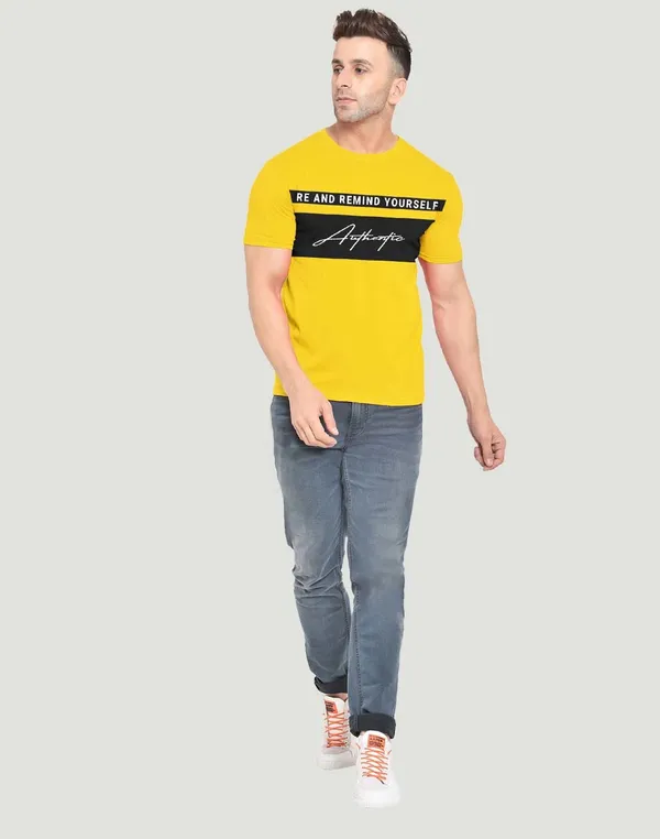 Yellow_Pure_Cotton_Printed_T-shirt_for_Men