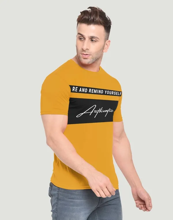 Yellow_Pure_Cotton_Printed_T-shirt_for_Men