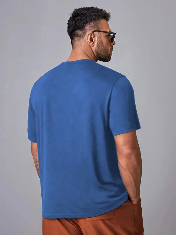 Blue_Pure_Cotton_Solid_T-shirt_for_Men