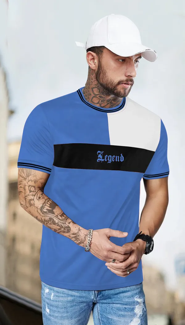 Blue_Pure_Cotton_Printed_T-shirt_for_Men