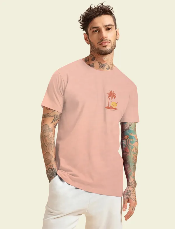 Pink_Pure_Cotton_Printed::Typography_T-shirt_for_Men