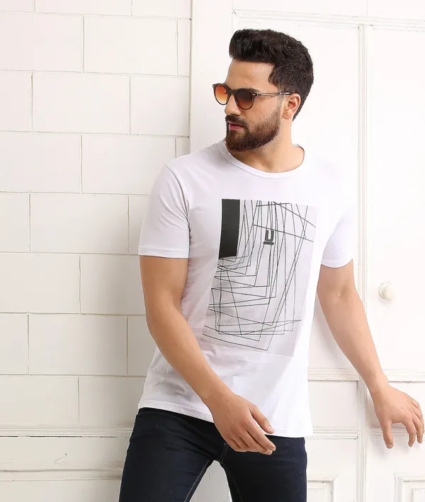 White_Cotton_Blend_Printed_T-shirt_for_Men