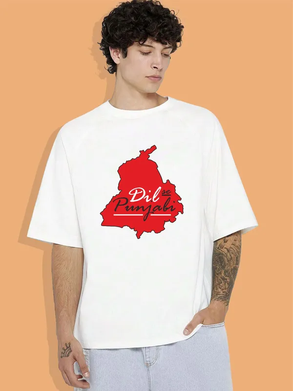 DIL_SE_Punjabi_Unisex_Oversized_T-Shirt_240_GSM_Pure_Terry_Cotton