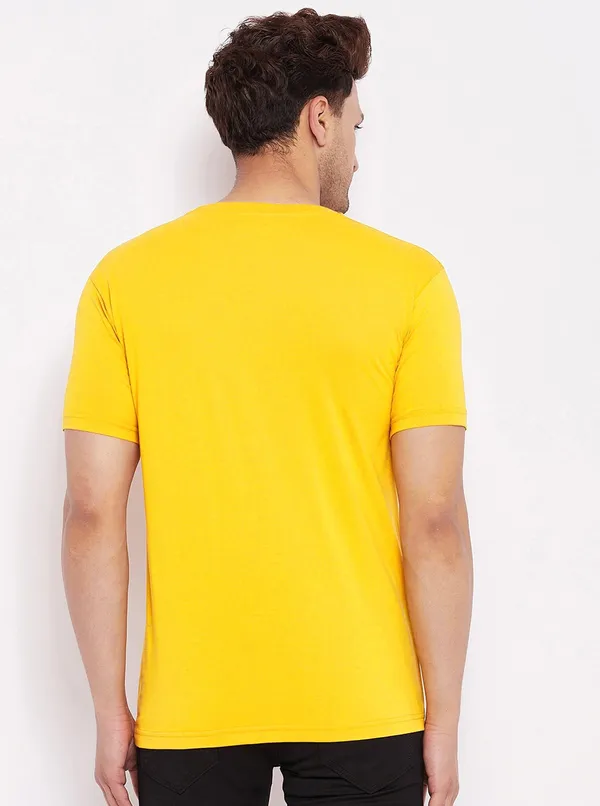 Yellow_Pure_Cotton_Printed_T-shirt_for_Men