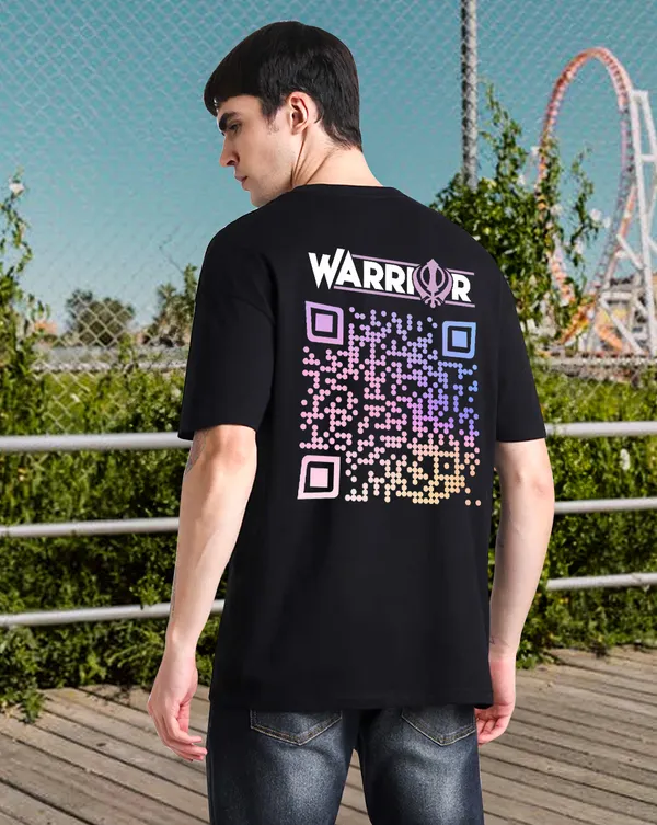 WARRIOR_Unisex_Oversized_T-Shirt_240_GSM_Pure_Terry_Cotton