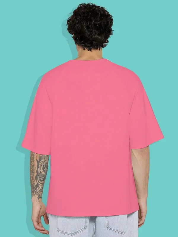 Men's_Oversized_Loose_Fit__Short_Sleeve_Cotton_T-Shirts__Unisex__Casual_Shirts_(Pink)
