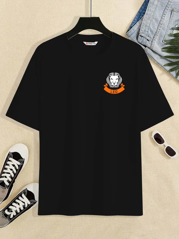 LEO-Wear_your_zodiac_and_show_your_Instagram_style._Unisex_Oversized_T-Shirt_240_GSM_Pure_Terry_Cotton