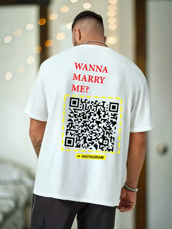 want_to_marry_me?_Unisex_Oversized_T-Shirt_-240_GSM_Pure_Terry_Cotton_(_White)