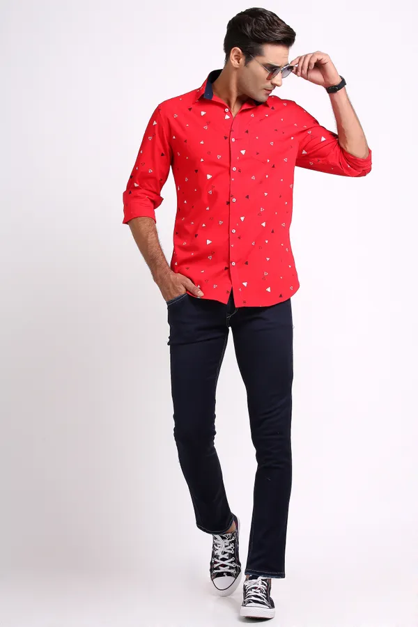 Red_Pure_Cotton_Printed_Shirt_for_Men