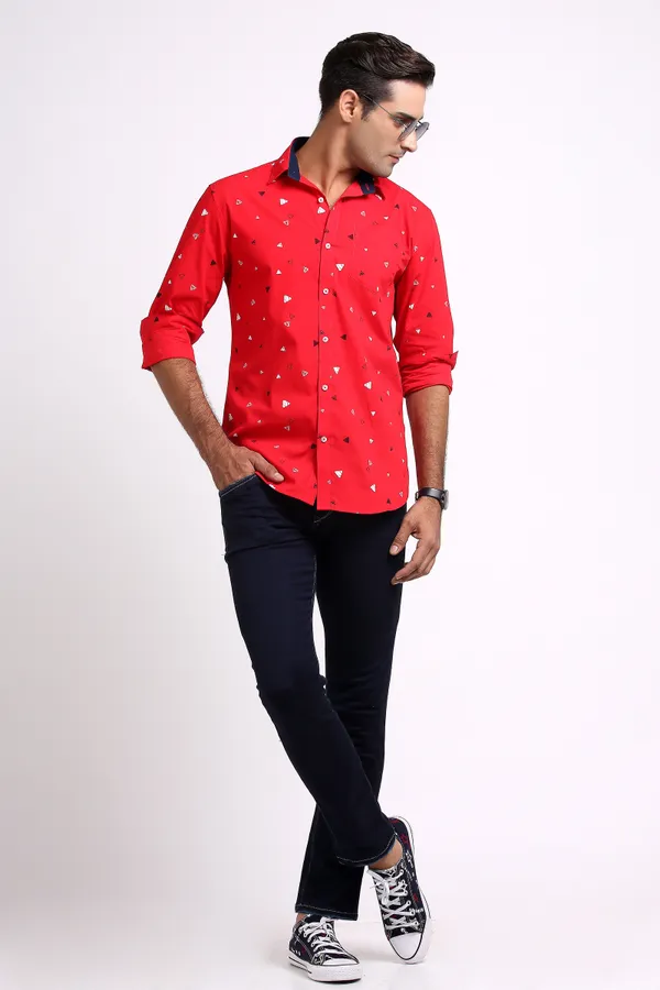 Red_Pure_Cotton_Printed_Shirt_for_Men