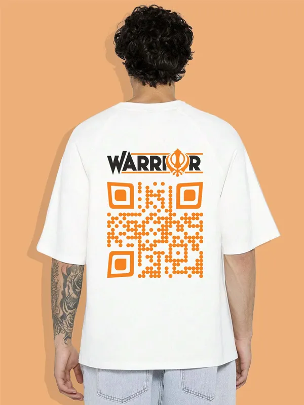 WARRIOR_Unisex_Oversized_T-Shirt_240_GSM_Pure_Terry_Cotton