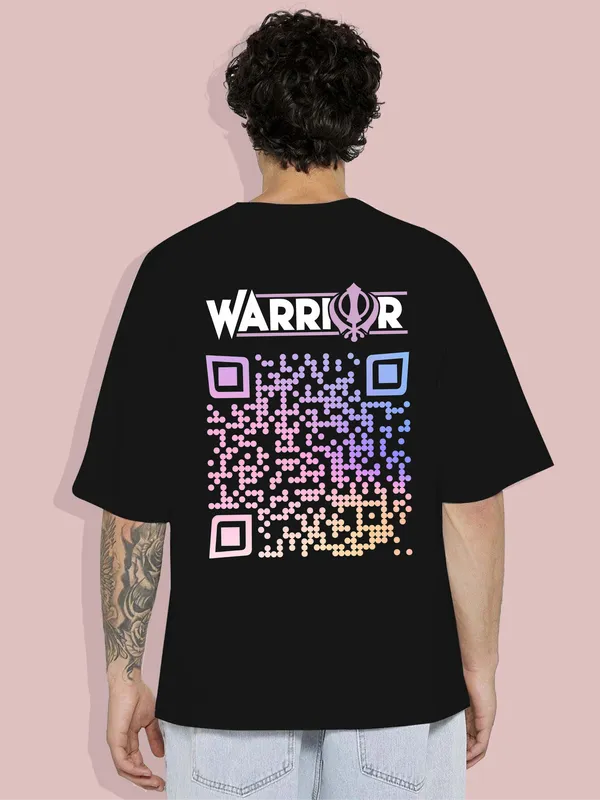 WARRIOR_Unisex_Oversized_T-Shirt_240_GSM_Pure_Terry_Cotton