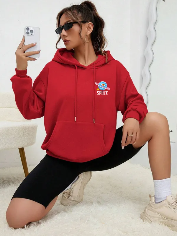 Red_Fleece_Printed_sweatshirt_for_Women
