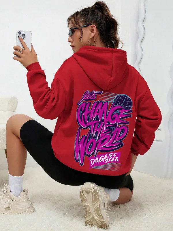 Red_Fleece_Printed_sweatshirt_for_Women