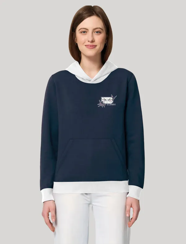 Dark_Blue&White_Fleece_Printed_sweatshirt_for_Women