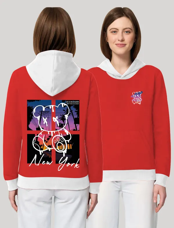 Red_Fleece_Printed_sweatshirt_for_Women