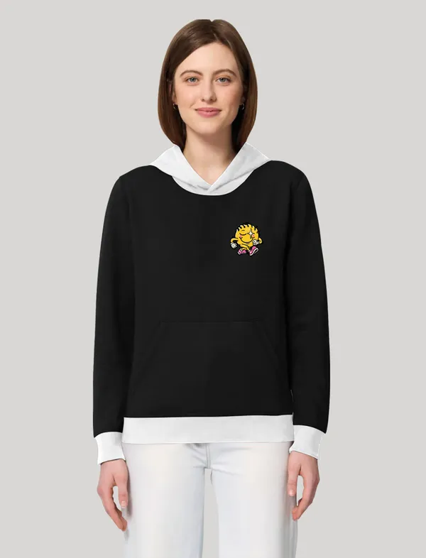 Black&White_Fleece_Printed_sweatshirt_for_Women