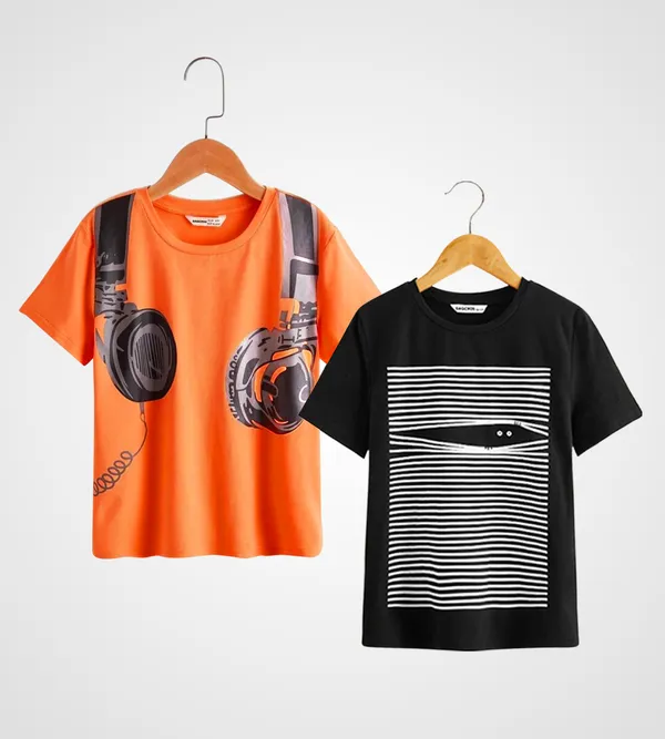 Orange_&_Black_Pure_Cotton_Regular_Fit_Printed_T-Shirt_For_Boys