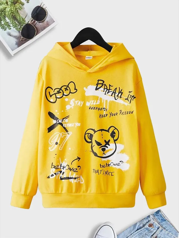 Yellow_Pure_Cotton_Regular_Fit_Typography_&_Graphic_Print_T-Shirt_For_Boys