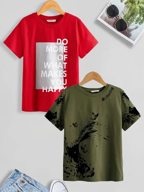 Olive_&_Red_Pure_Cotton_Regular_Fit_Printed_T-Shirt_For_Boys