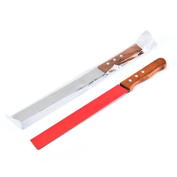 Pack_of_2,_14_Inch_Stainless_Steel_With_wooden_Handle_Plain_and_Coarsed_Bread_Knife,_Pastry,_Cake_Knife