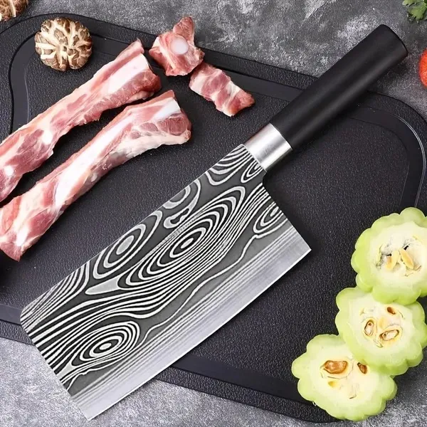 Pack_of_1,_Carbon_Steel_Knife_Set_1_Pcs_Professional_Chef's_Knife_Set_Kitchen_Stainless_Steel_Damascus_Pattern