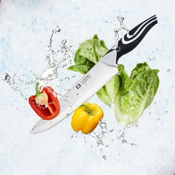Pack_of_2,_Stainless_Steel_Professional_Kitchen_Knife_Set/Meat_Knife/Chef_Knife_with_Non-Slip_Handle_High_Carbon_Steel_Knife(Black)
