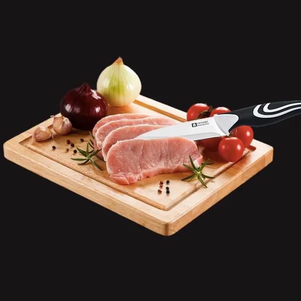 Pack_of_2,_Stainless_Steel_Professional_Kitchen_Knife_Set/Meat_Knife/Chef_Knife_with_Non-Slip_Handle_High_Carbon_Steel_Knife(Black)