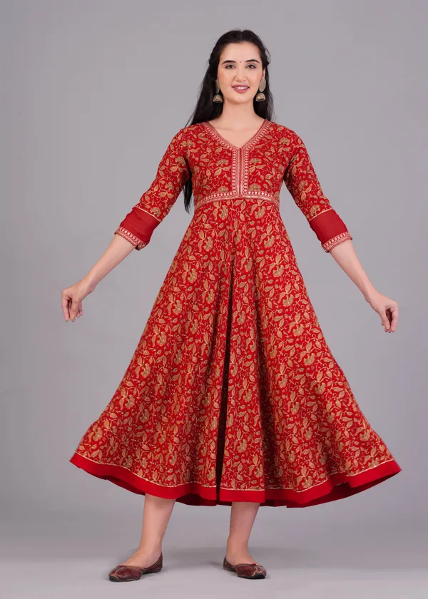 Red_&_Gold_Wedding_Wear_Embellished_Anarkali_Kurta