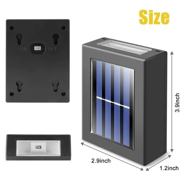 Pack_of_2_Solar_Wall_Light_Garden_Lamp_|_LED_Outdoor_Waterproof_Up_Down_Lantern_|_Wireless_Warm_Light_Yard_Garage_Pools_Deck