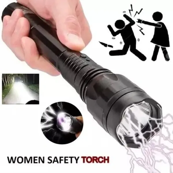 Multi_Current_Torch_Flashlight_|_With_Shock_Feature_Current_Rechargeable_Torch_|_For_Safety_Stungun_Torch_Torch_Emergency_Light