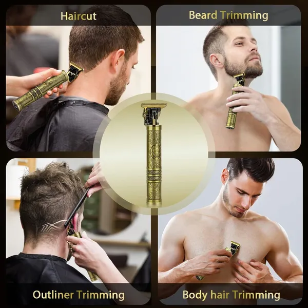 Multi_Metal_Body_Hair_Clippers_For_Men_|Professional_Hair_Trimmer_Cordless_Hair_Clipper_Zero_Gapped_T-Blade_Beard_Trimmer|_Hair_Trimmer_For_Men_Rechargeable_Grooming_Kit_With_4_Guide_Combs