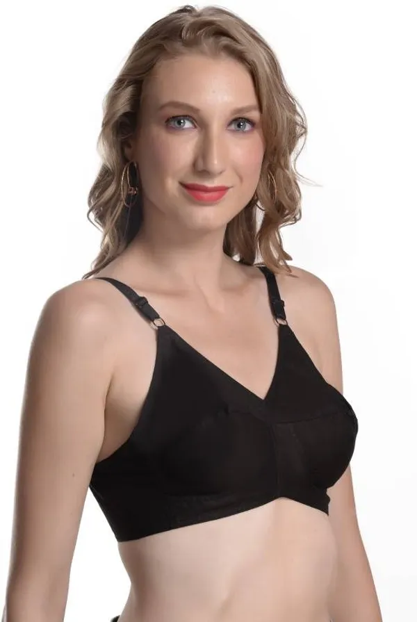 Multicolor_Cotton_Blend_Seamless_Non-Padded_Wirefree_Bra