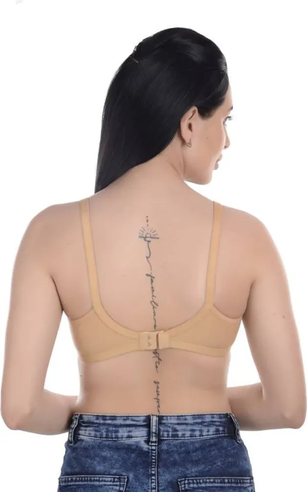 Beige_Non-Padded_Seamless_Bra_For_Women
