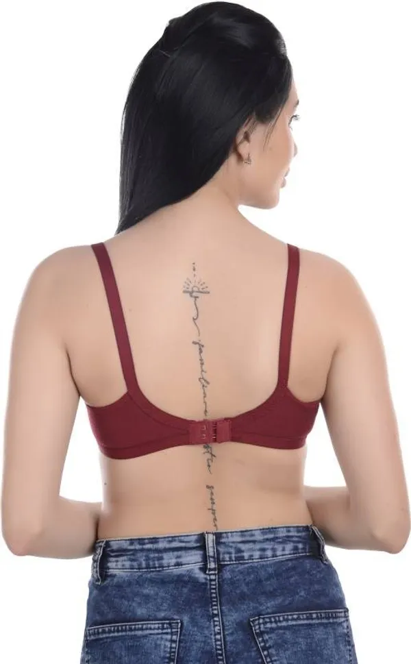 Maroon_Wireless_Seamless_Bra_For_Non-Padded_Women