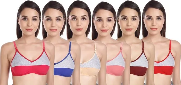 Multicolor_Cotton_Non-Padded_Seamless_Wireless_Bra