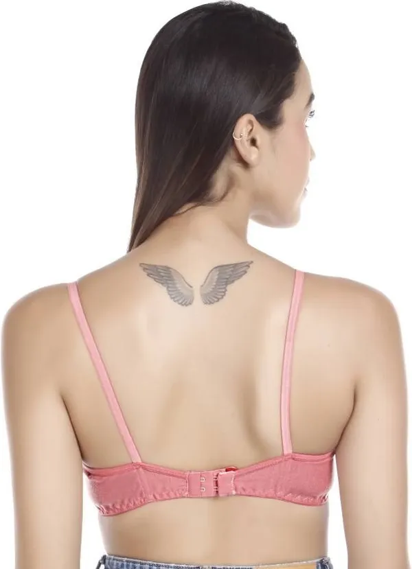 Peach_Colorblock_Seamless_Wirefree_Non-Padded_Cotton_Bra