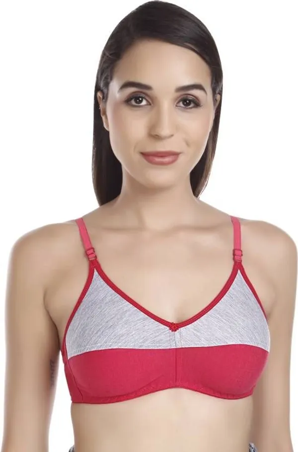 Pink_Cotton_Seamless_Colorblock_Non-Padded_Wirefree_Bra