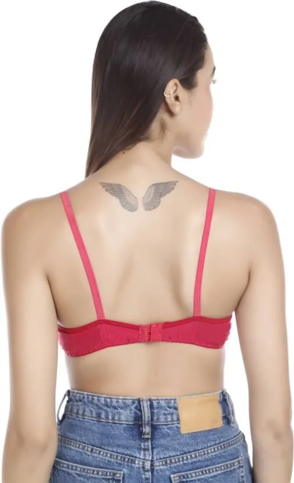 Pink_Cotton_Seamless_Colorblock_Non-Padded_Wirefree_Bra