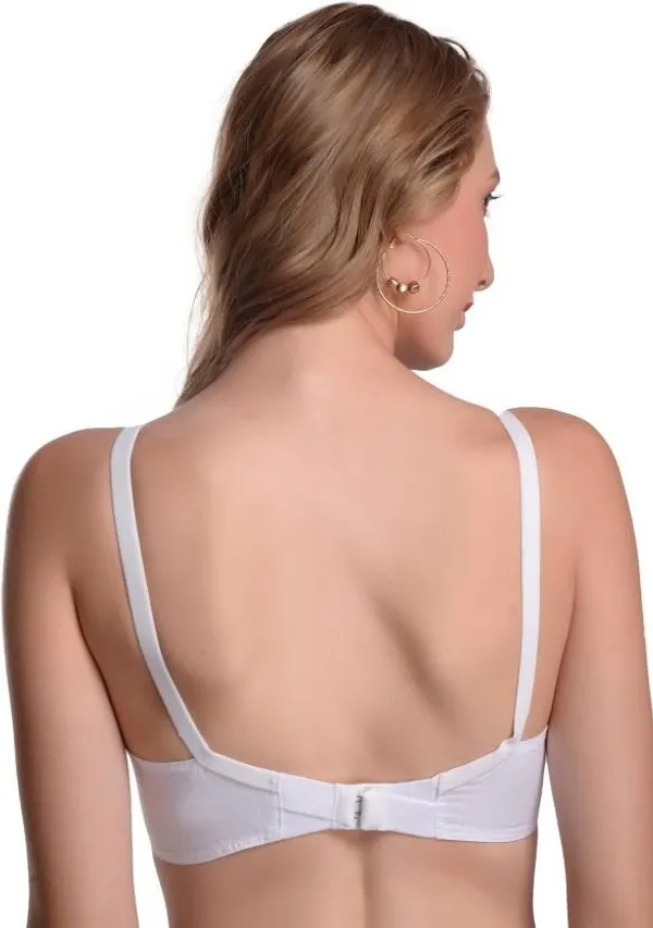 White_Cotton_Blend_Seamless_Wirefree_Full_Coverage_Bra