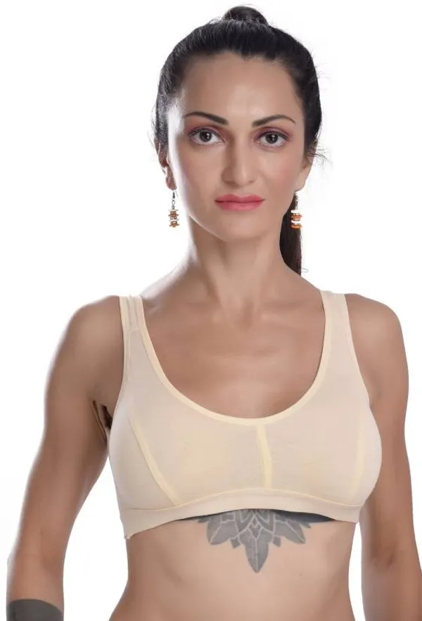 Multicolor_Cotton_Non-Padded_Seamless_Wirefree_Sports_Bra