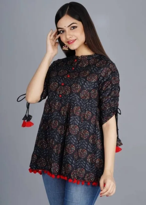 Black_Viscose_Rayon_Mandarin_Collar_Casual_Top