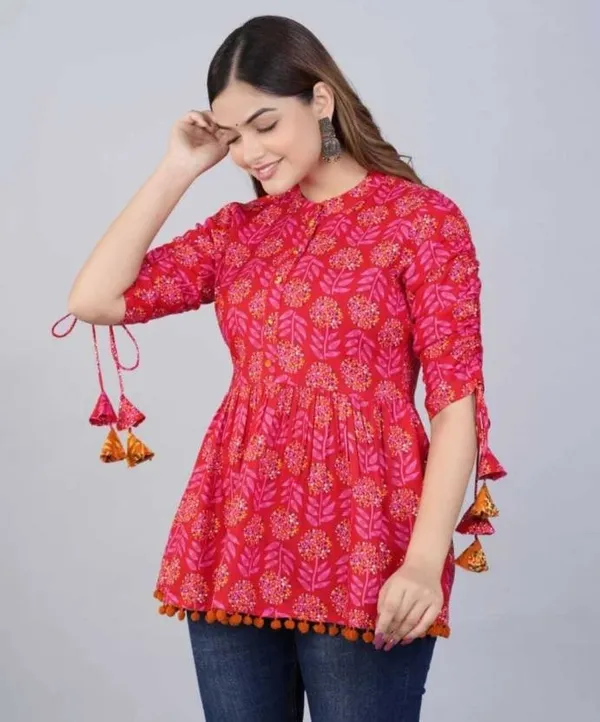 Pink_Viscose_Rayon_Mandarin_Collar_Casual_Top