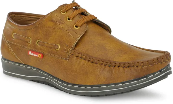 Loafers__Beige_Lace-Ups_For_Men