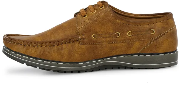 Loafers__Beige_Lace-Ups_For_Men