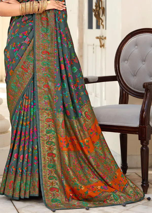 Grey_Printed_Festive_Or_Wedding_Wear_Saree