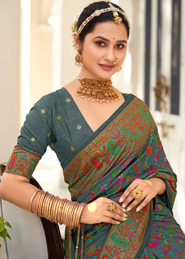 Grey_Printed_Festive_Or_Wedding_Wear_Saree